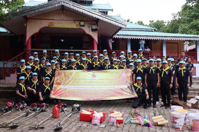 ผู้อำนวยการสำนักงานทางหลวงที่ 1 ร่วมบูรณะศาสนสถาน วัดท่าโป่งแดง จังหวัดแม่ฮ่องสอน น้อมถวายพระกุศลแด่สมเด็จพระอริยวงศาคตญาณ สมเด็จพระสังฆราช สกลมหาสังฆปรินายก เนื่องในโอกาสเจริญพระชนมายุครบ 99 พรรษา